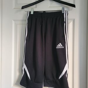 Adidas Men's Athletic Black and White Tiro 3/4 Pant